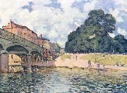 Alfred Sisley Bridge at Hampton Court, oil painting artist